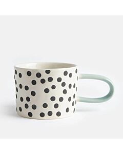 Caroline Gardner Mono Dots Ceramic Mug